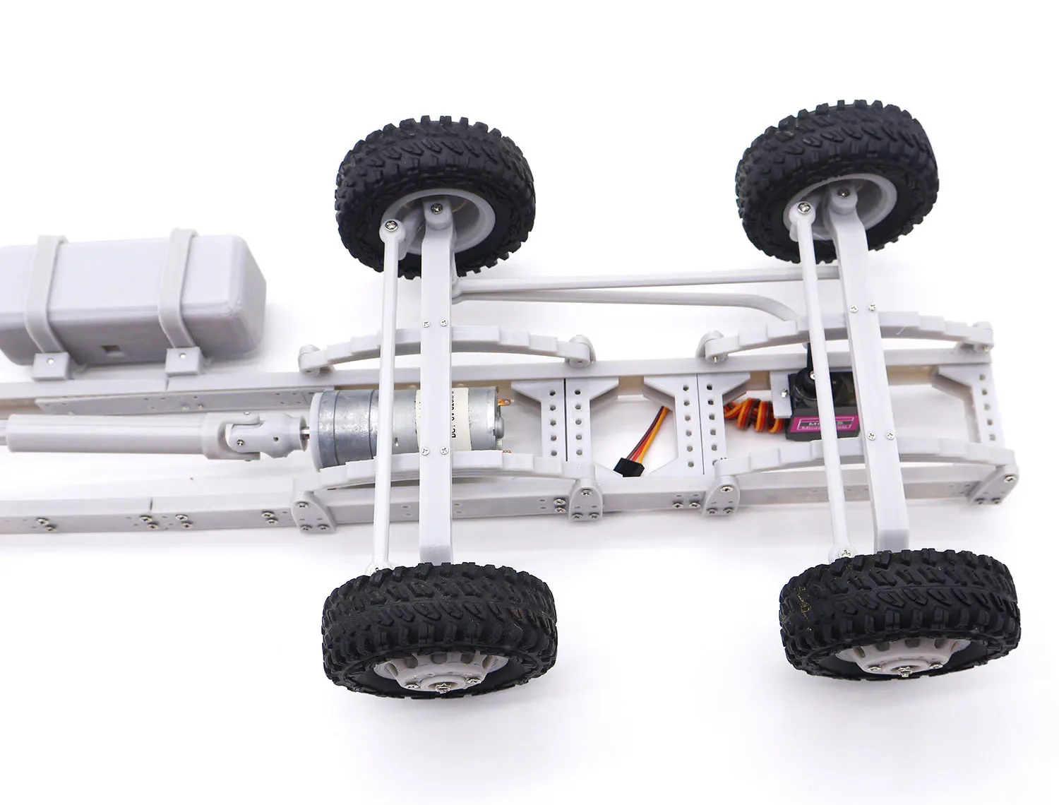 1/16 F4R8 Heavy Track Chassis Differential Bridge DIY Project