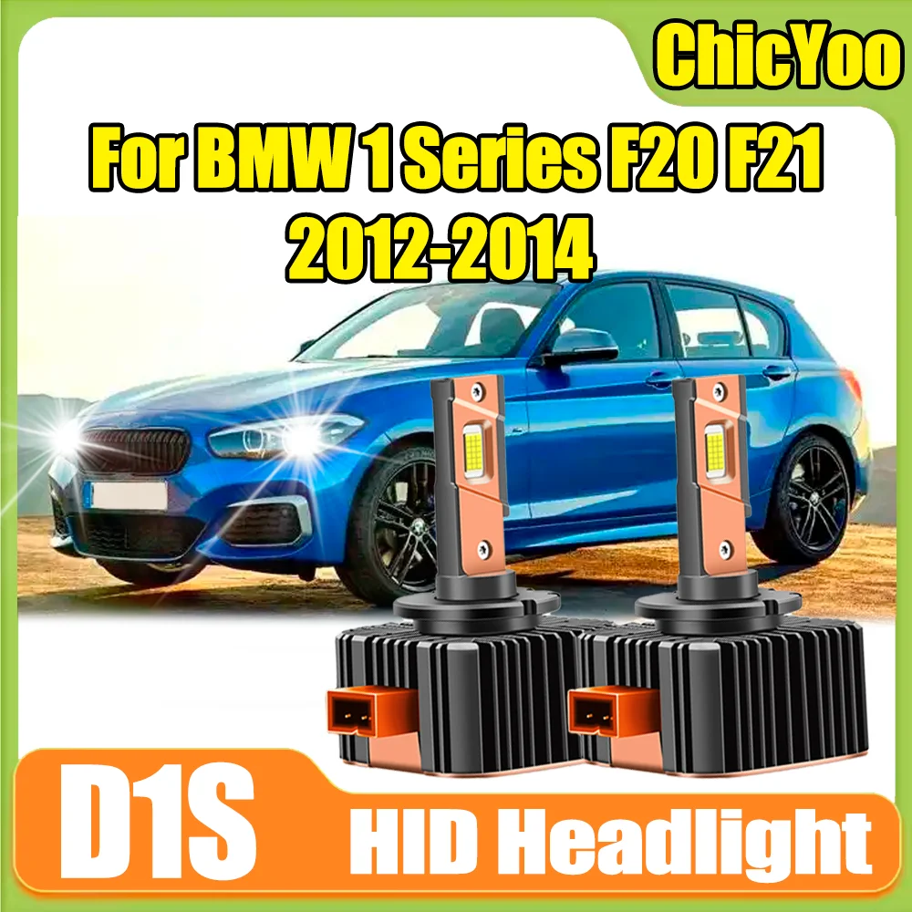 

D1S Супер белые 120 Вт автоматические HID ксеноновые фары Canbus светодиодные фары 30000LM 6000K Plug&Play для BMW 1 серии F20 F21 2012-2014