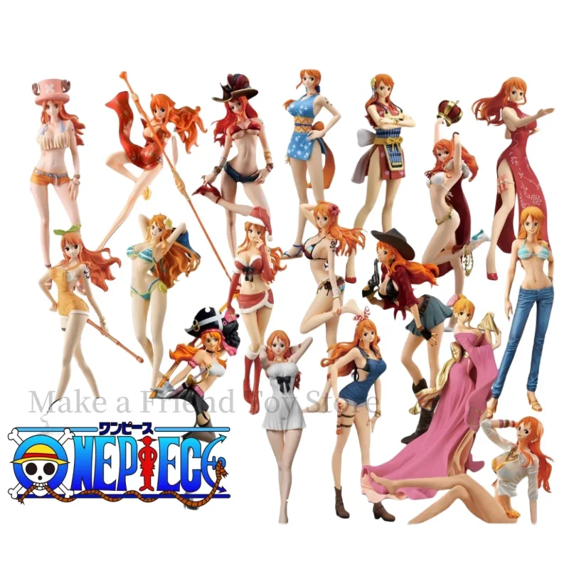 

Bandai Eyewear Factory One Piece Nami Figurine Do Shine Charm Bwfc Bikini Nami Action Model Figurines Animation Display Toy Gift