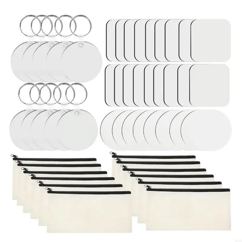 

Bulk 144 Sublimation Blank Makeup Bags Pen Pouches Jewelry Making Accessories