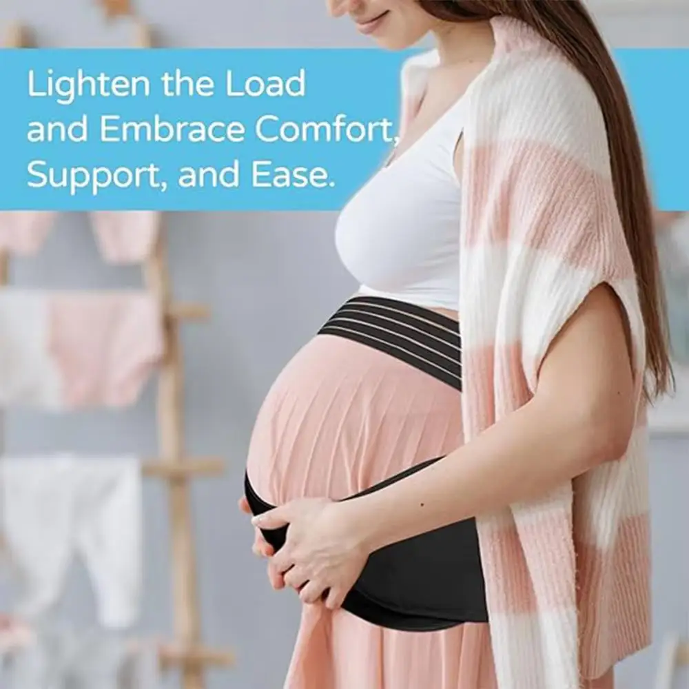Maternity Support Belt Breathable Adjustable Pregnancy Belly Band For Back Waist And Pelvic Pain Relief