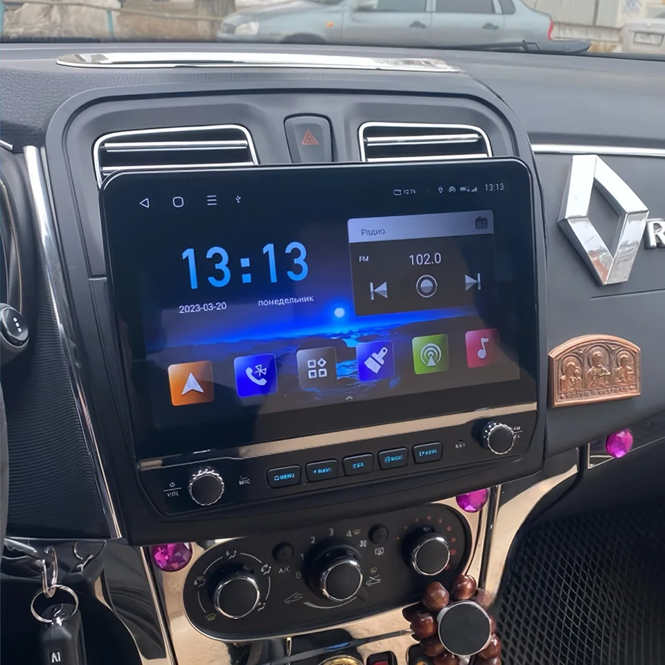 Android 14 128G Car Auto Radio Stereo HU For Renault Logan Sandero 2012 - 2022 Car GPS Navi Tape Multimedia Entertainment System