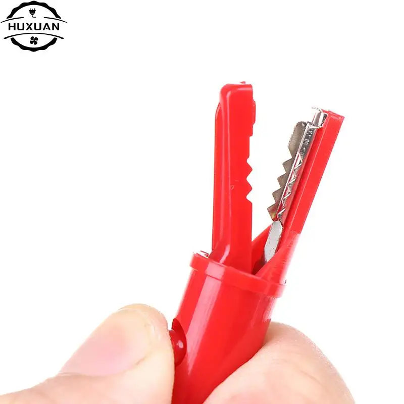 2Pcs Push Button Type Full Protective Alligator Clip For Professional Multimeter