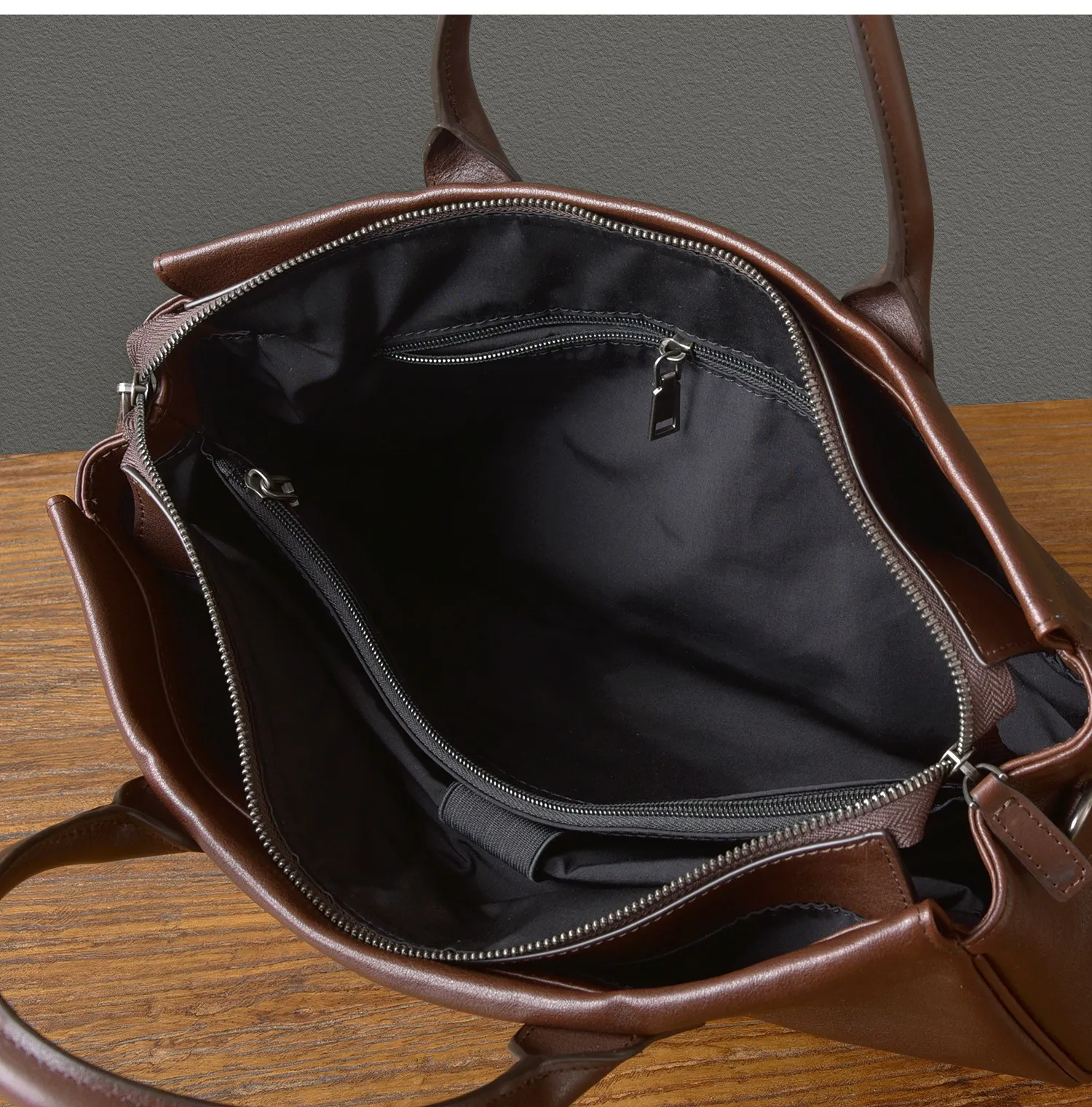 Business vintage genuine leather men's briefcase organizer designer handmade real cow leather women's handbag work postman bag
