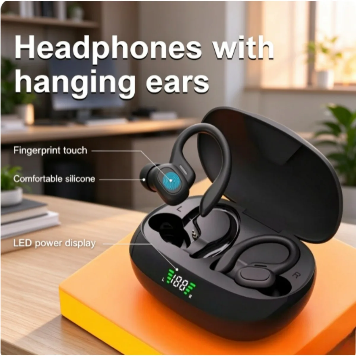 For Sanag SP16 TWS Wireless Headphones Bluetooth Sports Earphones With LED Display Case Sports Business Headset For iPhone