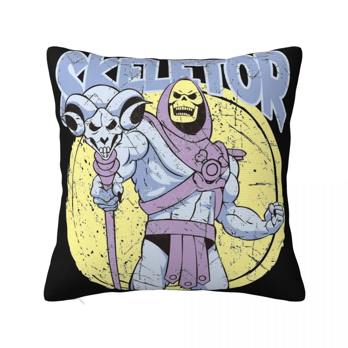 Decorative Pillowcases Skeletor Masters Of The Universe Cartoon Merch Bed Heman He-Man Pillow Case Cover Square Multiple Sizes