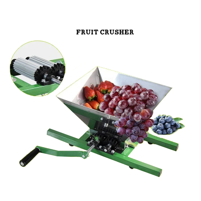 Commercial Manual Fruit Pulverizer 7 L Pulper Grape Crusher Self-Brewed Wine Hand Apple Crushing Machine