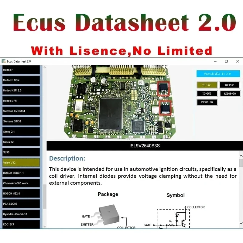 

Программное обеспечение для ремонта ECU, техническое описание Ecus 2,0 PCB, схемы с электронными компонентами ECU и дополнительной информацией для IAW Bosch