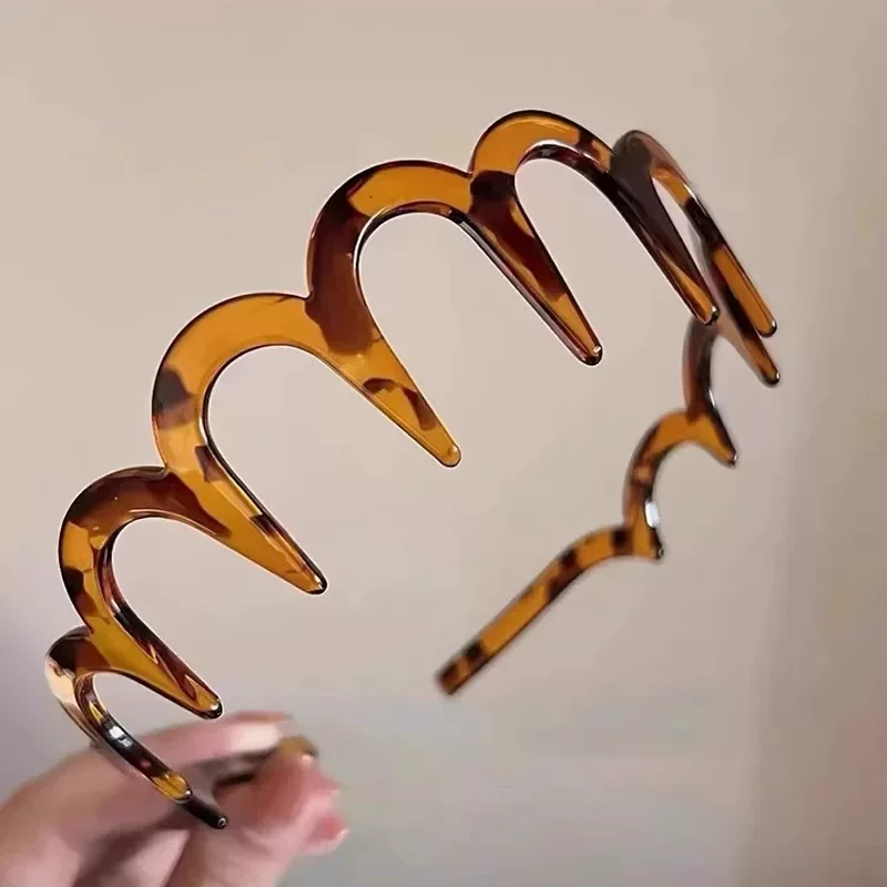 Eleganter, rutschfester Haarkamm, Haarband für Frauen und Mädchen, süßer Haarschmuck, einfaches Haarband, Haarreifen, modische Haar-Accessoires – Detail 7