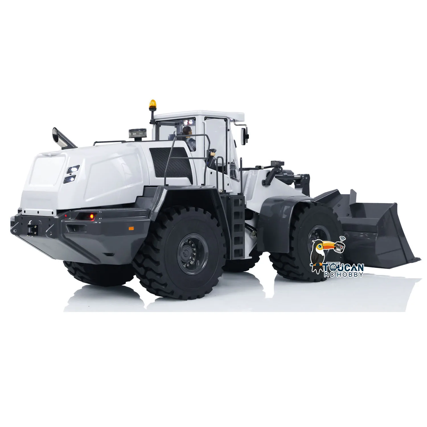 Xdrc 580 1/14 metal rc carregador hidráulico rtr modelo de veículo de engenharia com alta simulação luzes fumaça efeitos brinquedos para adultos