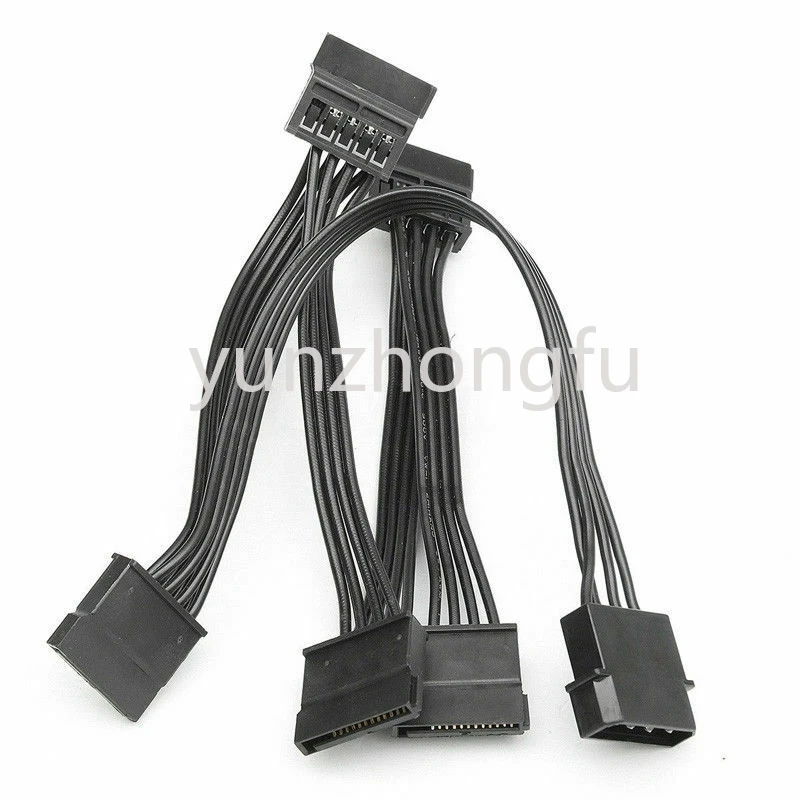 10x 4Pin a 5 puertos IDE Cable de alimentación 4PinMolex a multipuerto SATA Cable de alimentación 18awg HDD HDDSSDPC