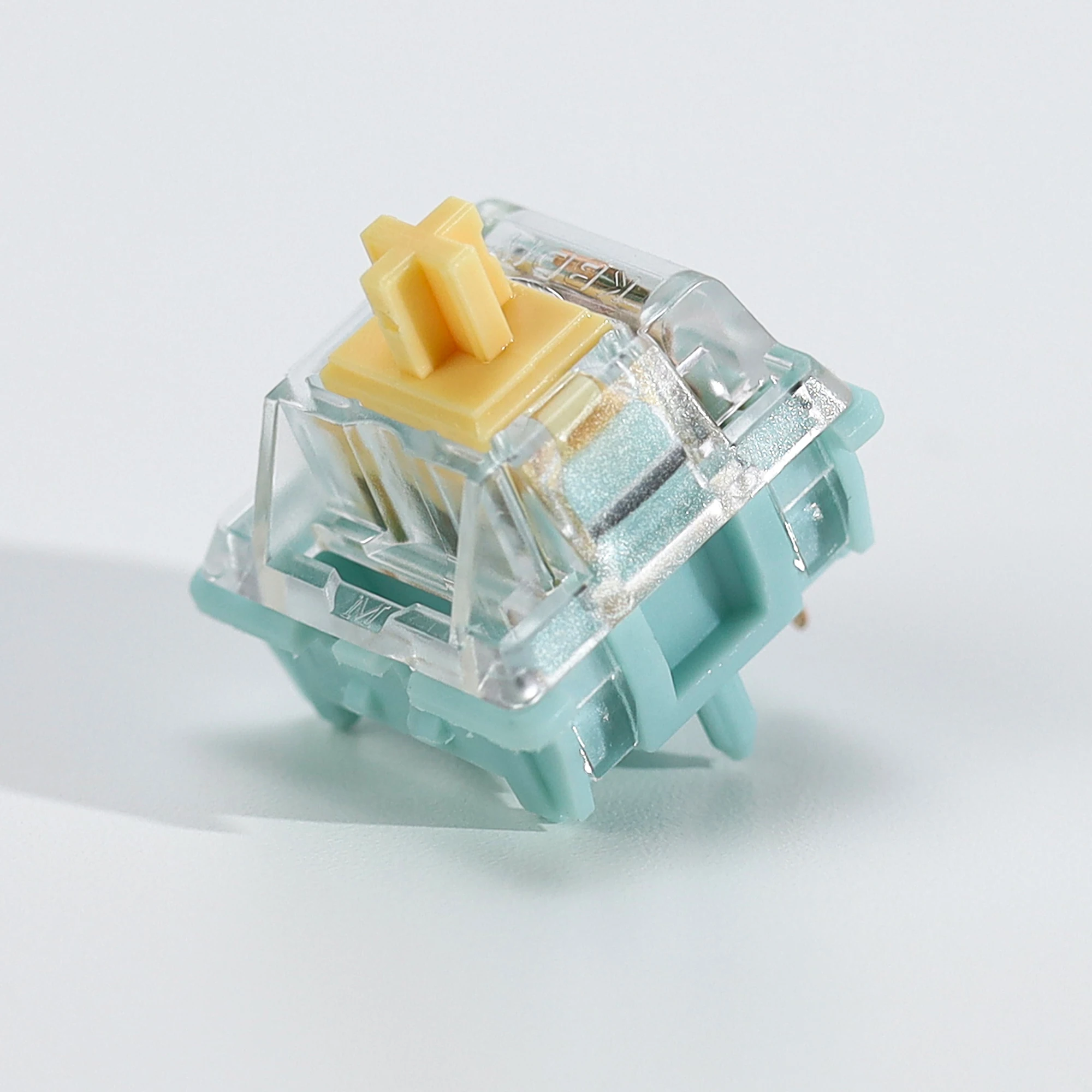 KBDiy Linear Silent Switch Sea Salt Lemon 5-PIN 47gf Pre Lubed POM Creamy Switches For Custom DIY 60% Gaming Mechanical Keyboard