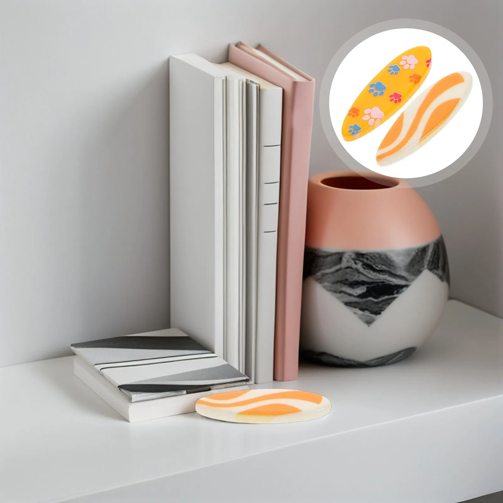 20Pcs Resin Surfboard Miniature Decor Mediterranean Beach Theme Lightweight Exquisite Detail Home Office Bathroom Table Decor