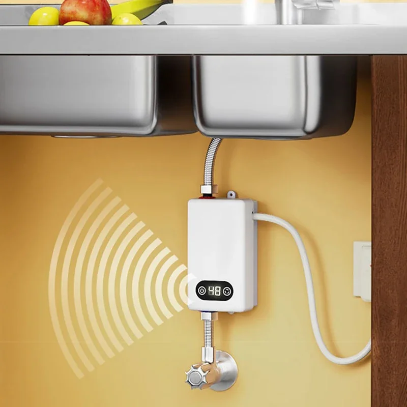 Household 220v Electric Water Heater Instant Small Household Kitchen, Bathroom Kitchen Under The Counter, Baby Water Heater No W