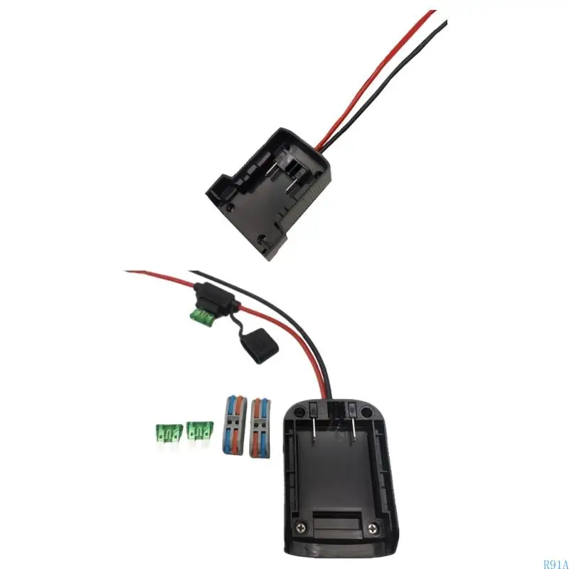 

R91A Кабельные адаптеры для аккумуляторов 12AWG для тяжелых условий эксплуатации для электроинструмента 18 В 48111835, 48111840,