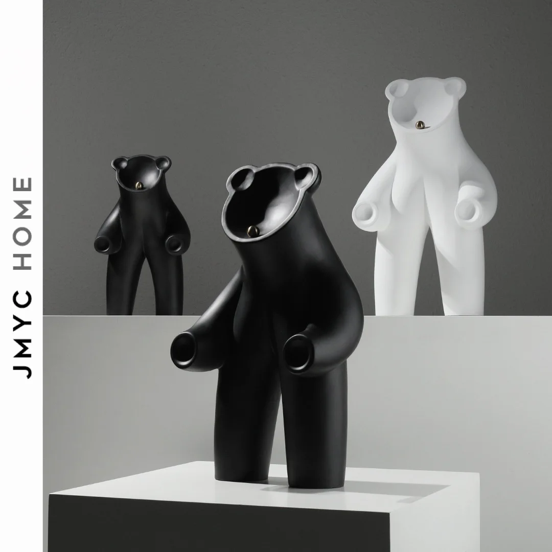 

Simple Modern Cartoon Animal Sculpture Sales Office Sample Room Soft Decoration Children's Room Polar Bear Desktop Decoration