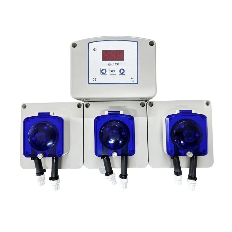 Commercial Laundry Liquid Dispenser Microcomputer Controlled Three Peristaltic Pump Detergent Dispenser