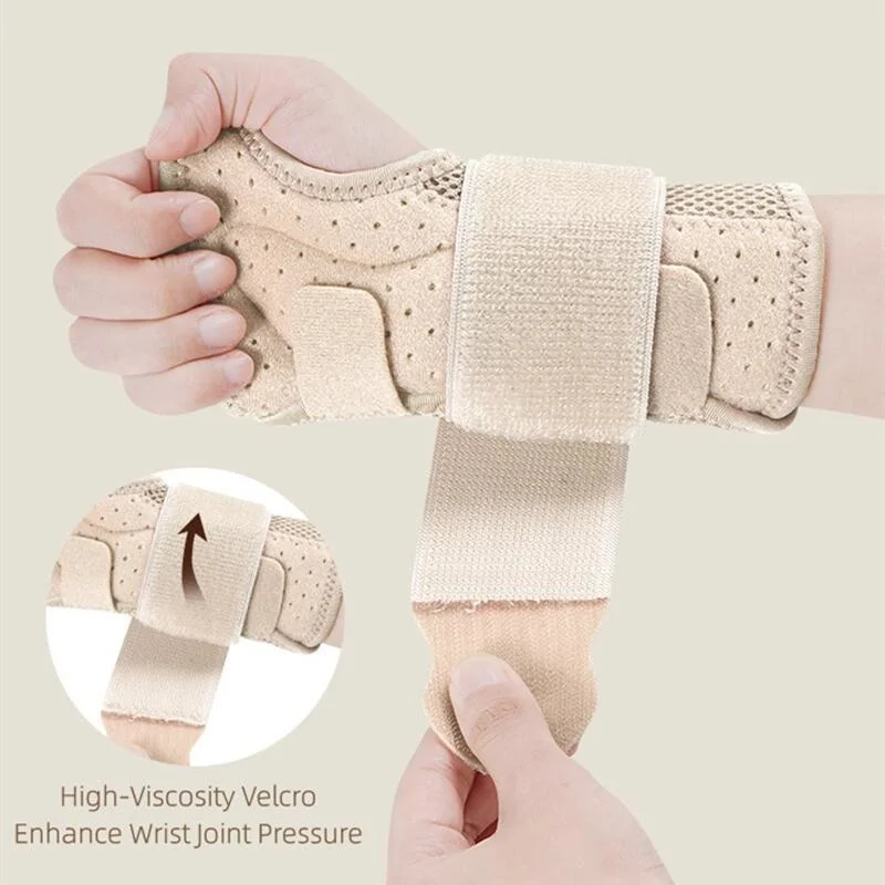 Adjustable Day Night Carpal Tunnel Wrist Support Protector with 2 Splints Men Women Palm Wrist Orthopedic Brace Hand Pain Relief