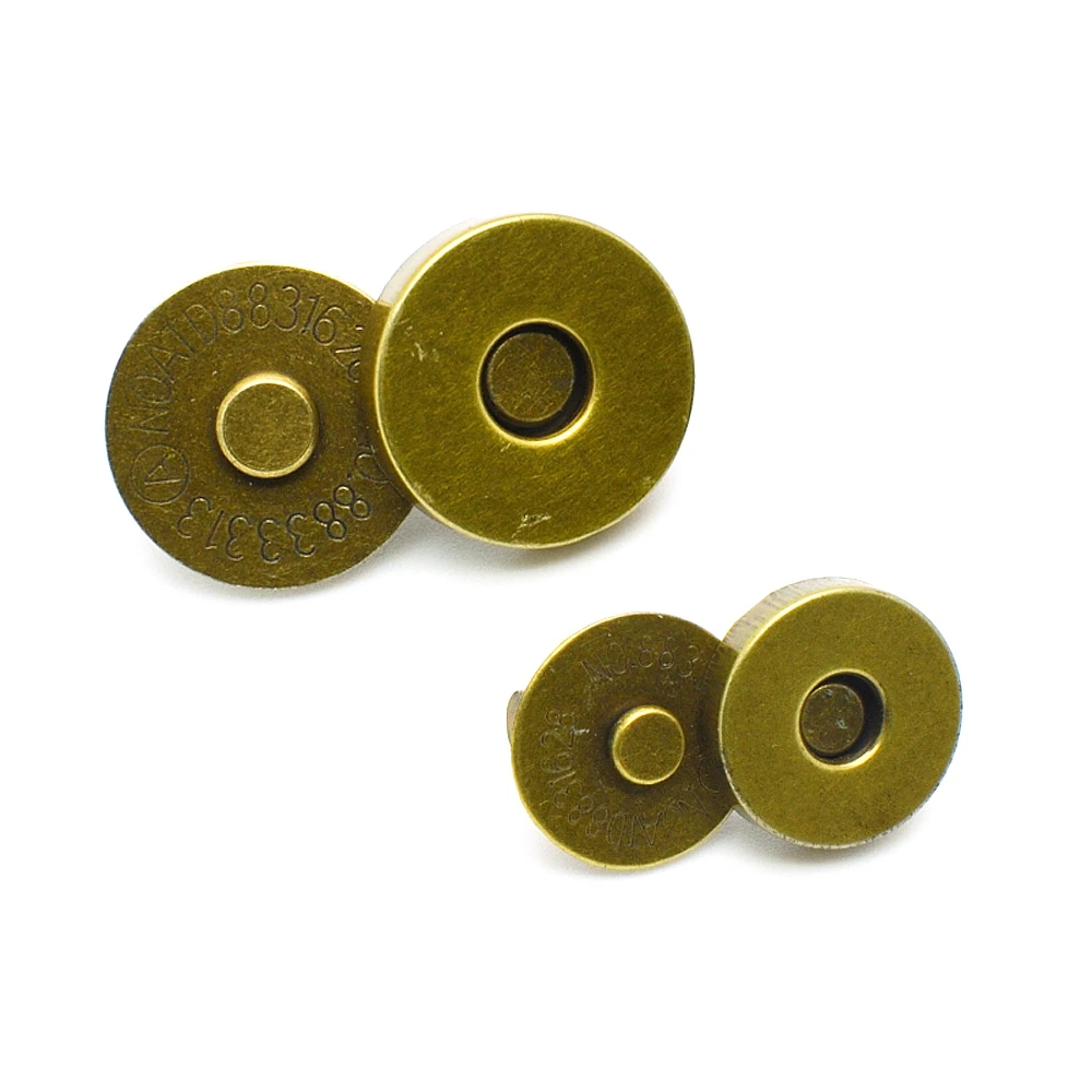 10 Pcs/Pack 14-18MM Magnetic Snap Fasteners Clasps Buttons Handbag Purse Wallet Craft Bags Parts Accessories