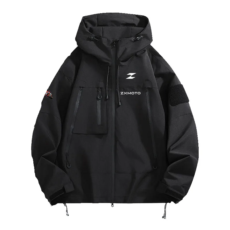 

ZX MOTO Racing Men's Waterproof Hiking Jacket - Windproof and breathable outdoor jacket for fishing, camping and hiking - Clothi
