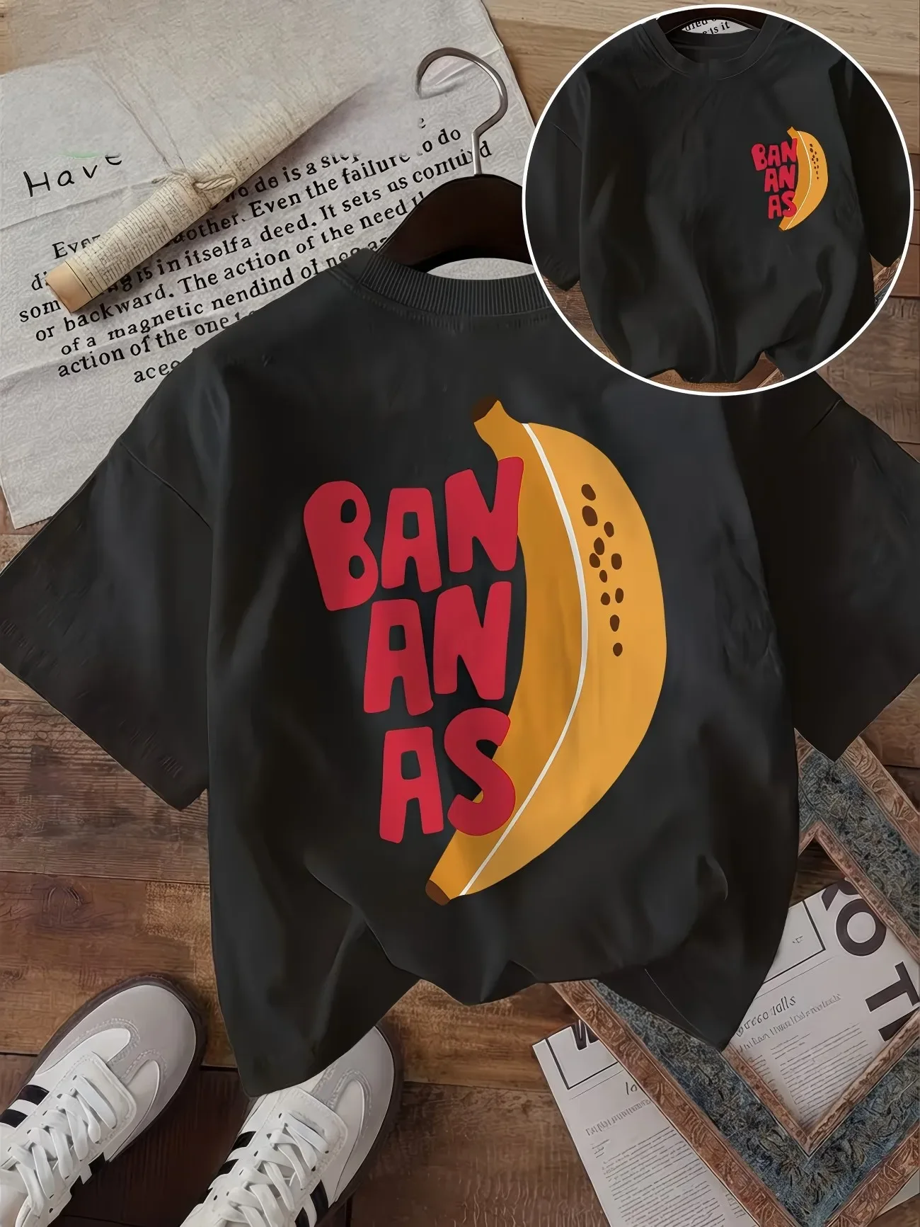 Funny Banana Fruit Graphic T Shirt Cute Summer Aesthetic Tops Women Trendy Casual Loose Fit Short Sleeve Tee Fashion