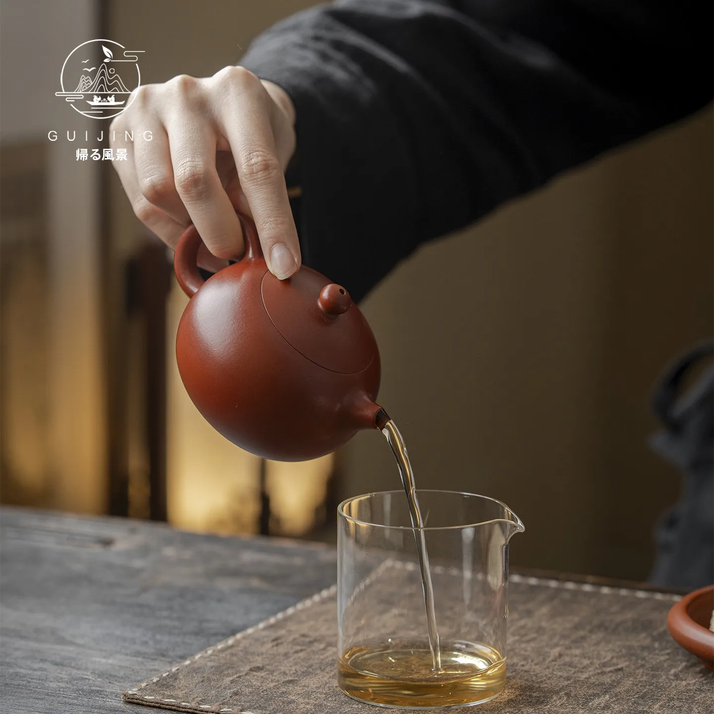 Guijing round West Zhu Mud Hand Pull Tea Pot Purple Sand Pot High End Original Mine Cha Jing Tea Brewing Pot Chinese Style