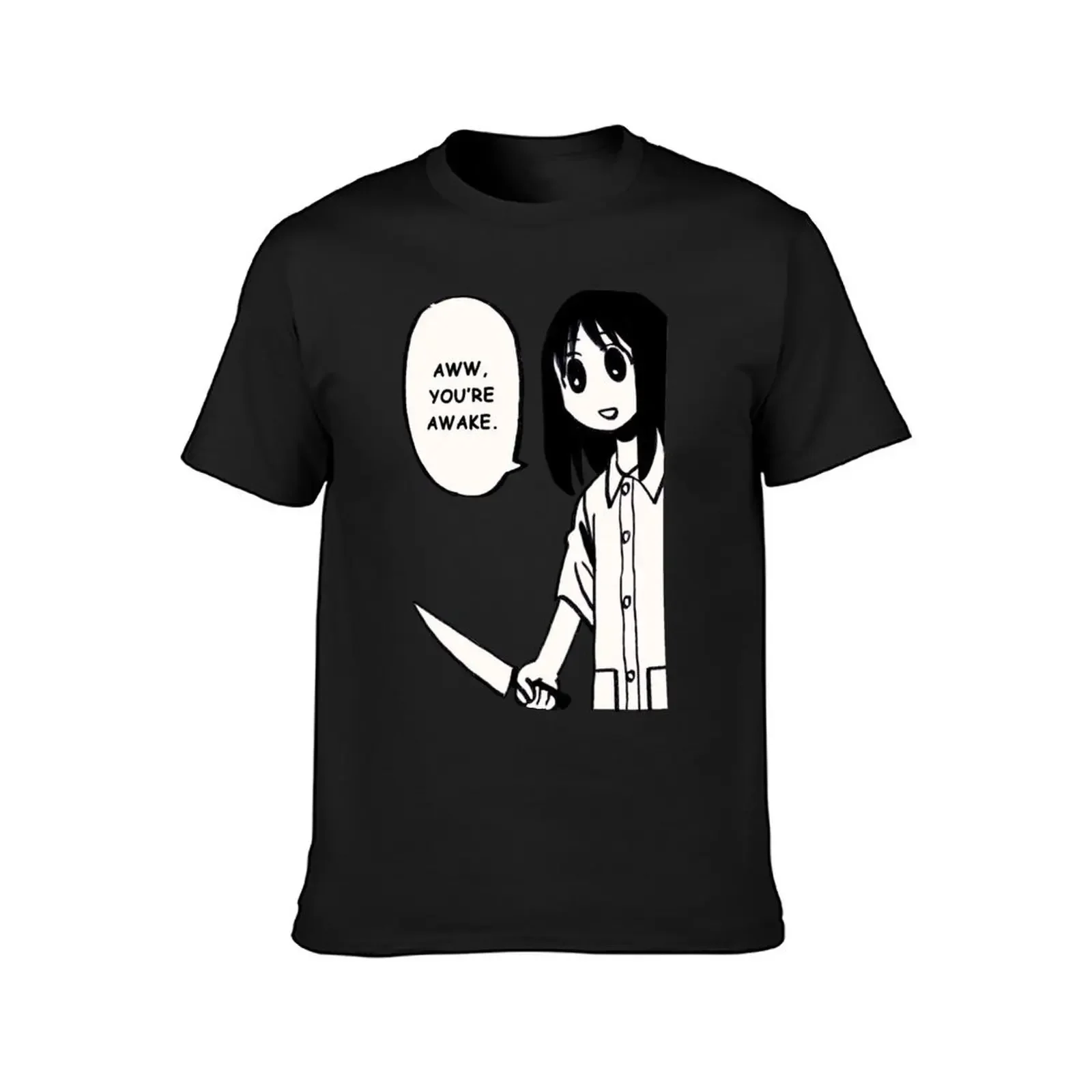 I redraw knife osaka manga panel / aww you're awake / funny azumanga daioh T-Shirt cute clothes vintage mens clothes