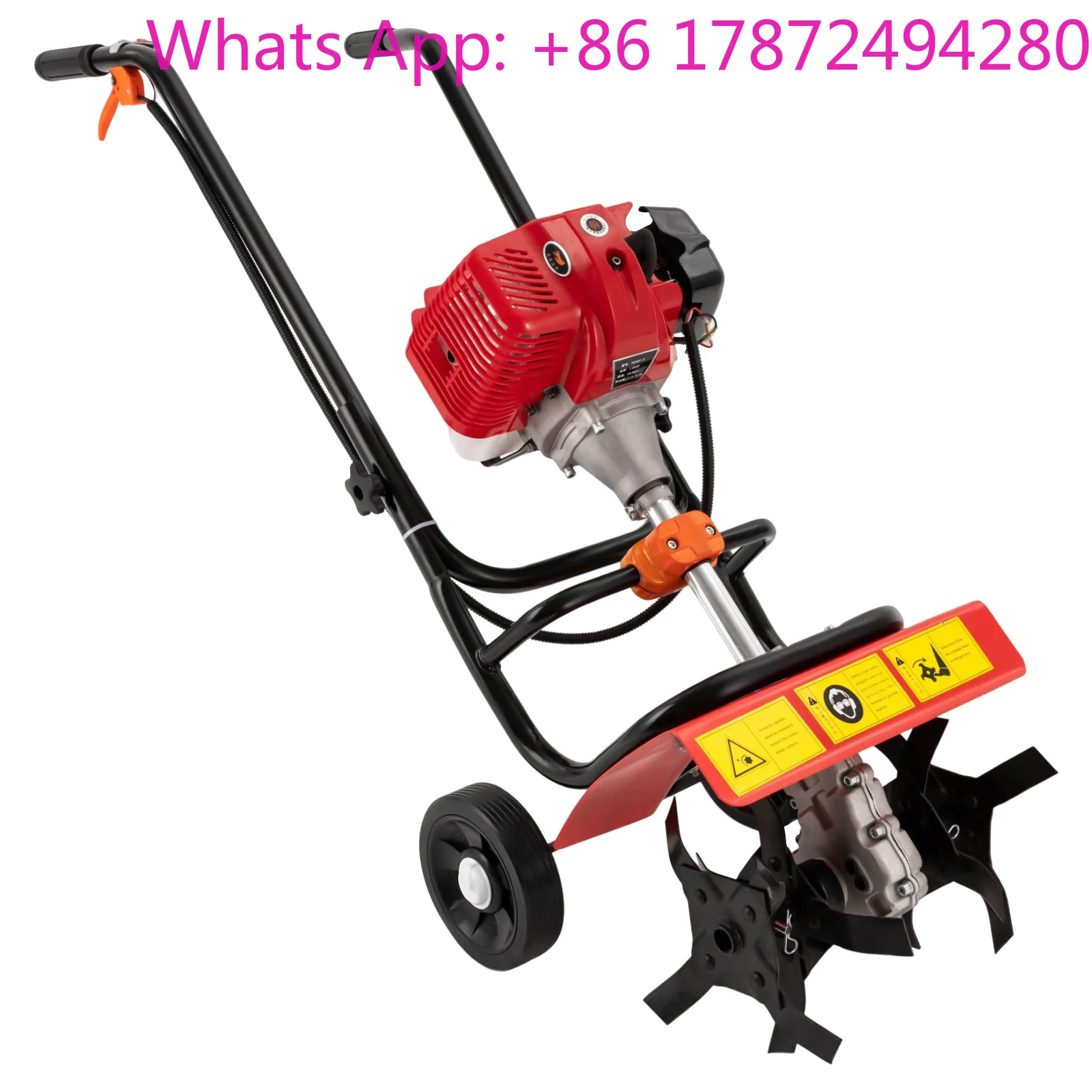 Sale Now  1.9kw 52cc Two Stroke Mini Fuel Garden Tiller Garden Loosening Soil Machine Gas Powered Tiller Cultivator Rototiller
