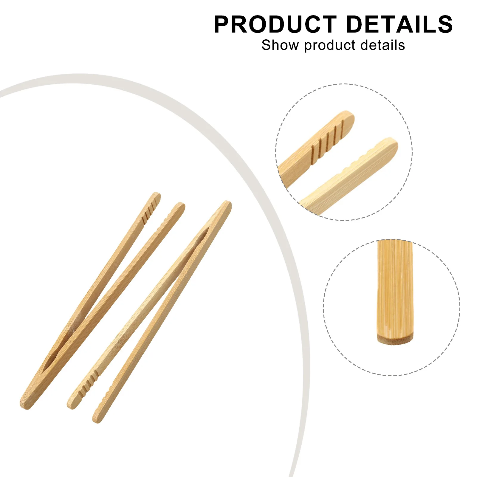 Hot Sale Bamboo Wooden Tea Clips Kitchen Food Tongs Salad Toast Tong Tweezer Ice Sugar Tea Clip Teaware Accessories Christmas