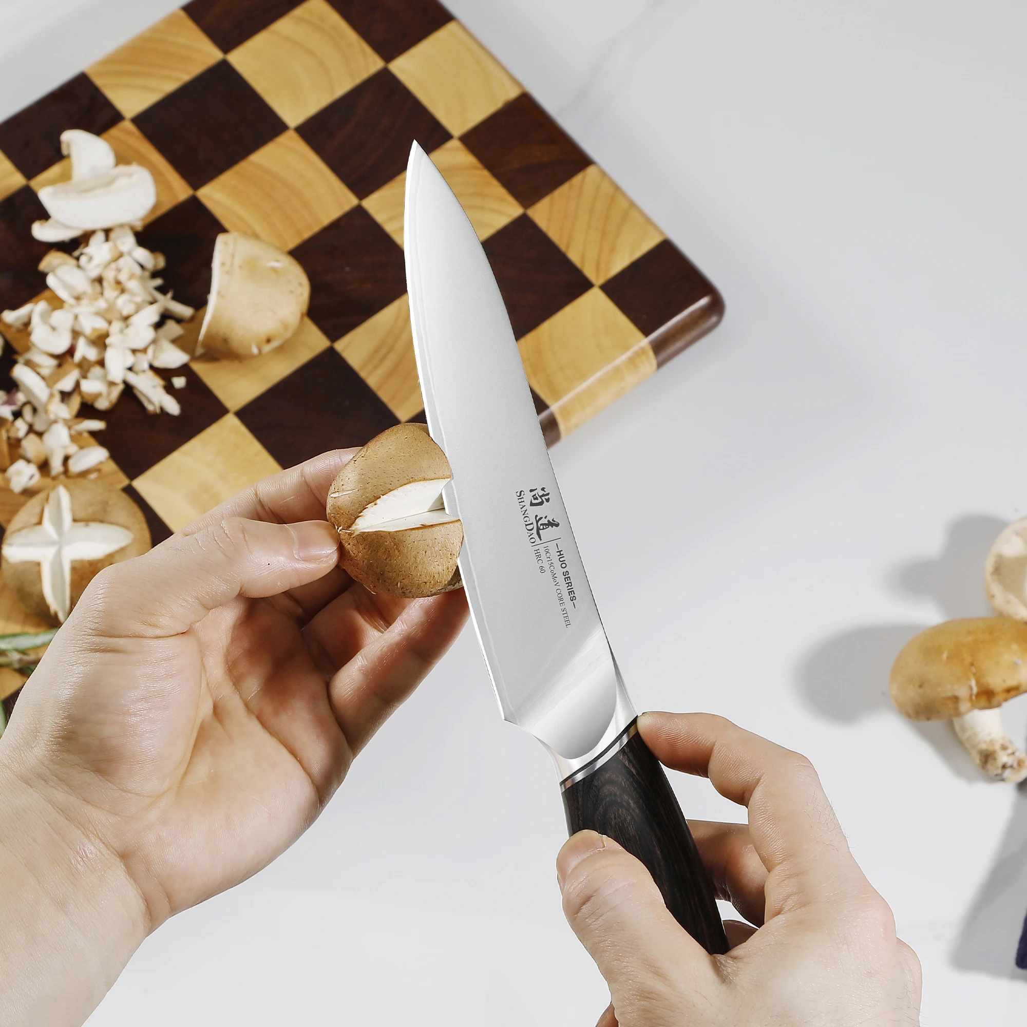 SHANGDAO Kitchen Utility Knife 6 Inch,3 Layers VG10 Alloy Steel, Multipurpose Fruit Paring Knife for Vegetable -Pakkawood Handle - view 6