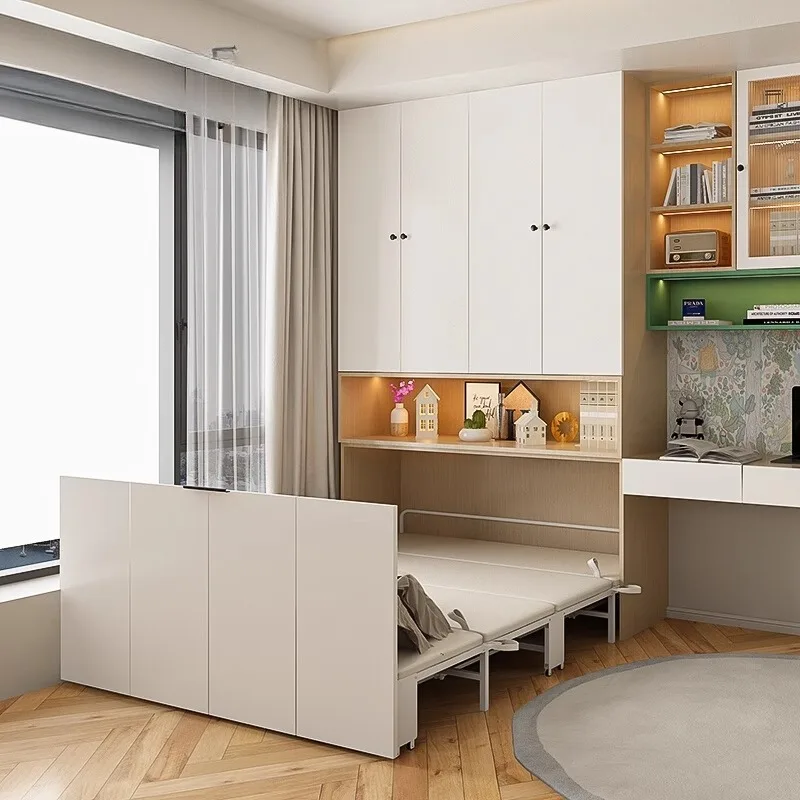 

Japanese Unique Bed King Minimalist Aesthetic Organiser Bed Multifunctional Storage Meubles De Chambre Bedroom Accessories