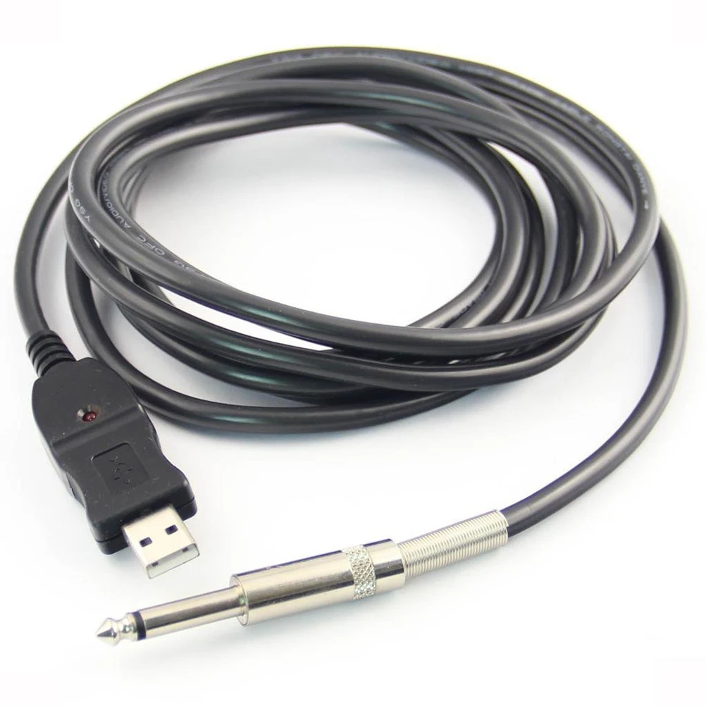 

USB cable Guitar USB link cable PC recording guitar cable Bass to USB link cable Guitar USB link adapter