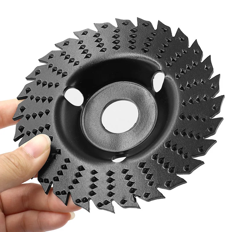 Blade Round Style Wood Angle Grinding Wheel Abrasive Disc Wood Carving Sanding Rotary disc Tools for 22mm Bore 125 Angle Grinder