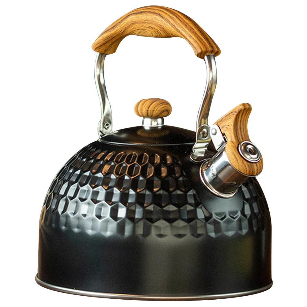 

Hammered Stainless Steel Whistling Kettle 2 5L Large Capacity Tea Coffee Pot Stovetop Water Boiler Easy Clean Kitchen Home