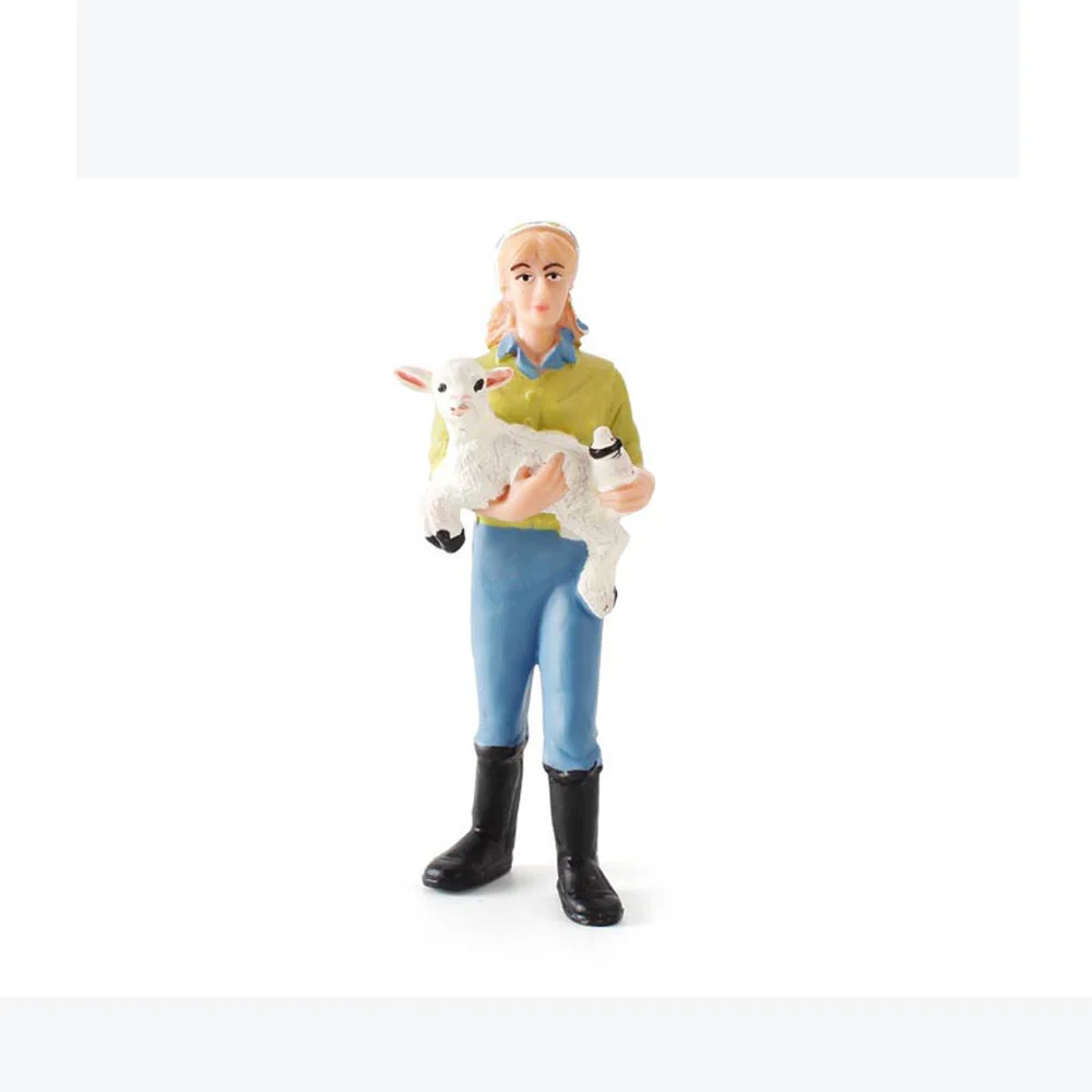 

1:25 Scale Shepherd Action Kid Toy Worker Wrangler Home Decoration Farm Human Figure Simulation Farmer Farmer People Model