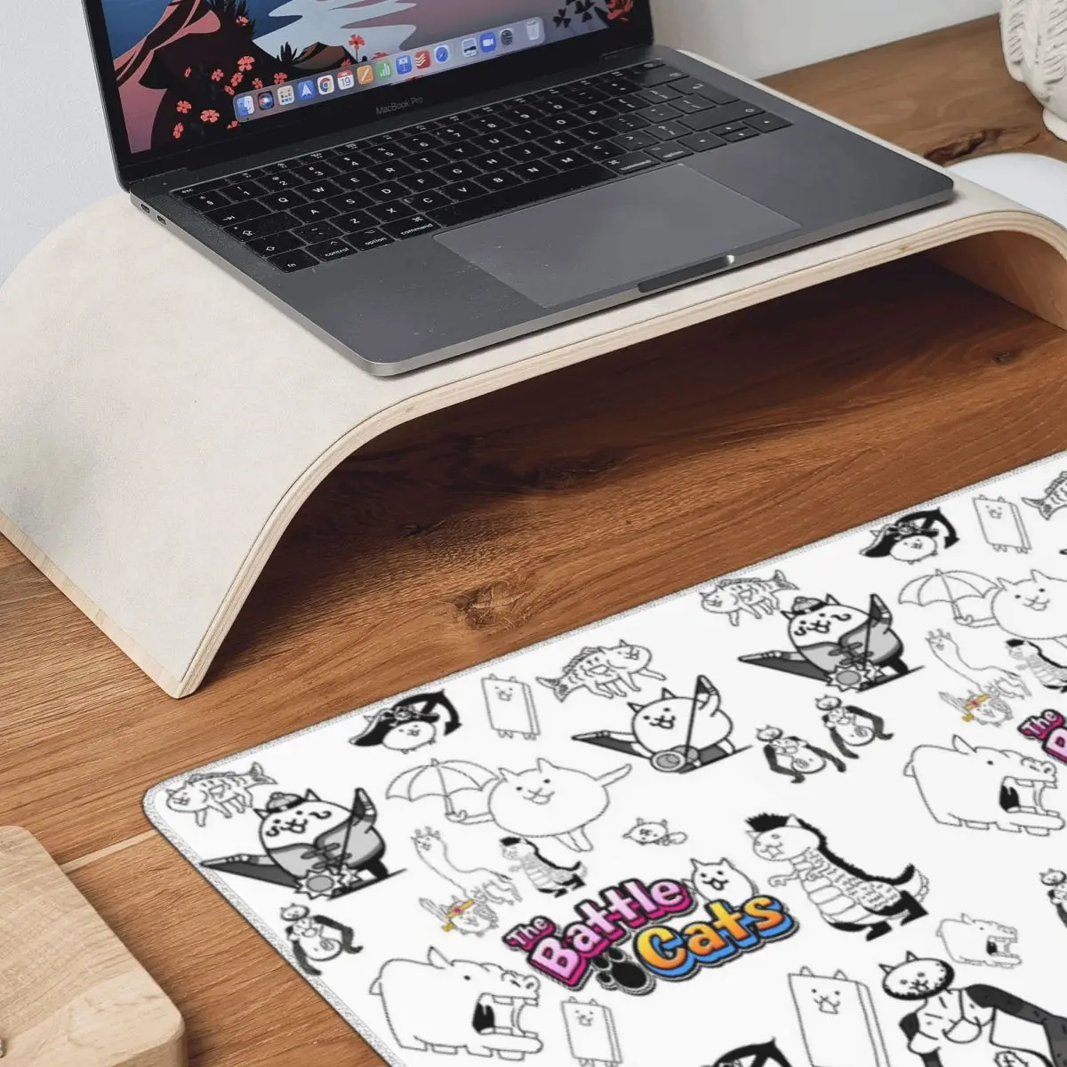 Battle Cats Mobile Games Large Mouse Pad Computer Keyboard Mouse Mat Gaming PC Laptop Desk Mat Office Accessories Table Mats
