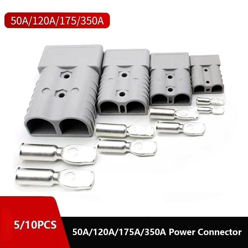 Conector de Conexão Rápida para Bateria 5/10 peças 50A/120A/175A/350A 600V, Conector Rápido para Guincho de Reboque, Plugue de Chicote de Fios