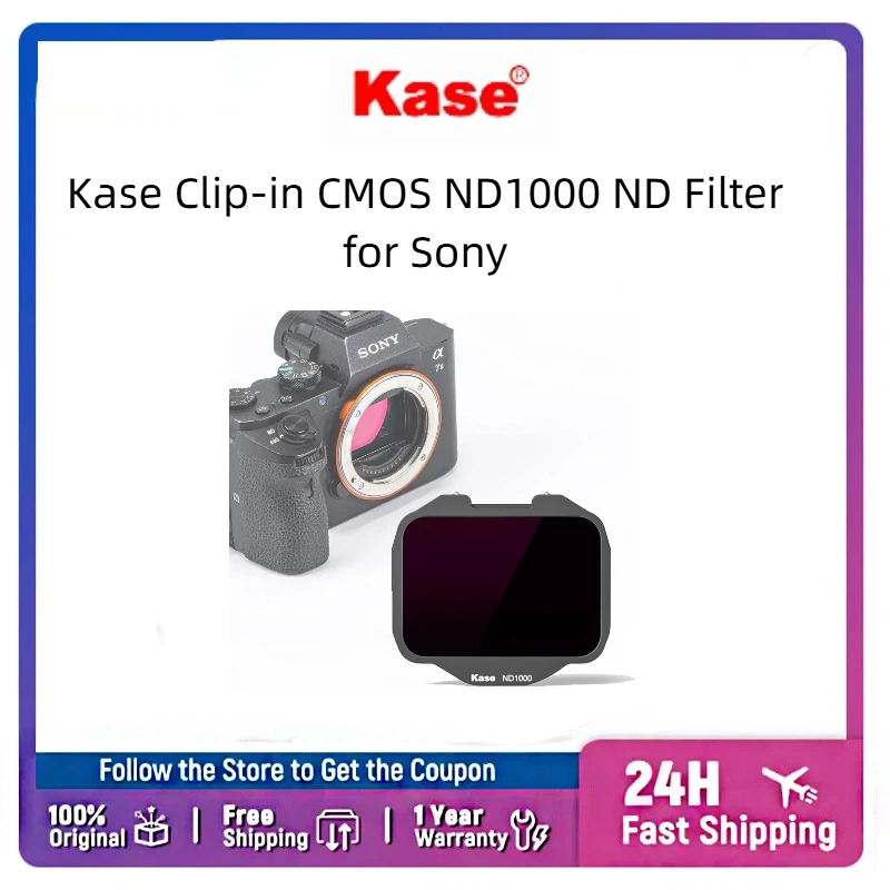Kase Clip-in Camera Sensor ND1000 Filter Nano Multi Coating Shock Resistant Long Exposure Landscape Photography Filter