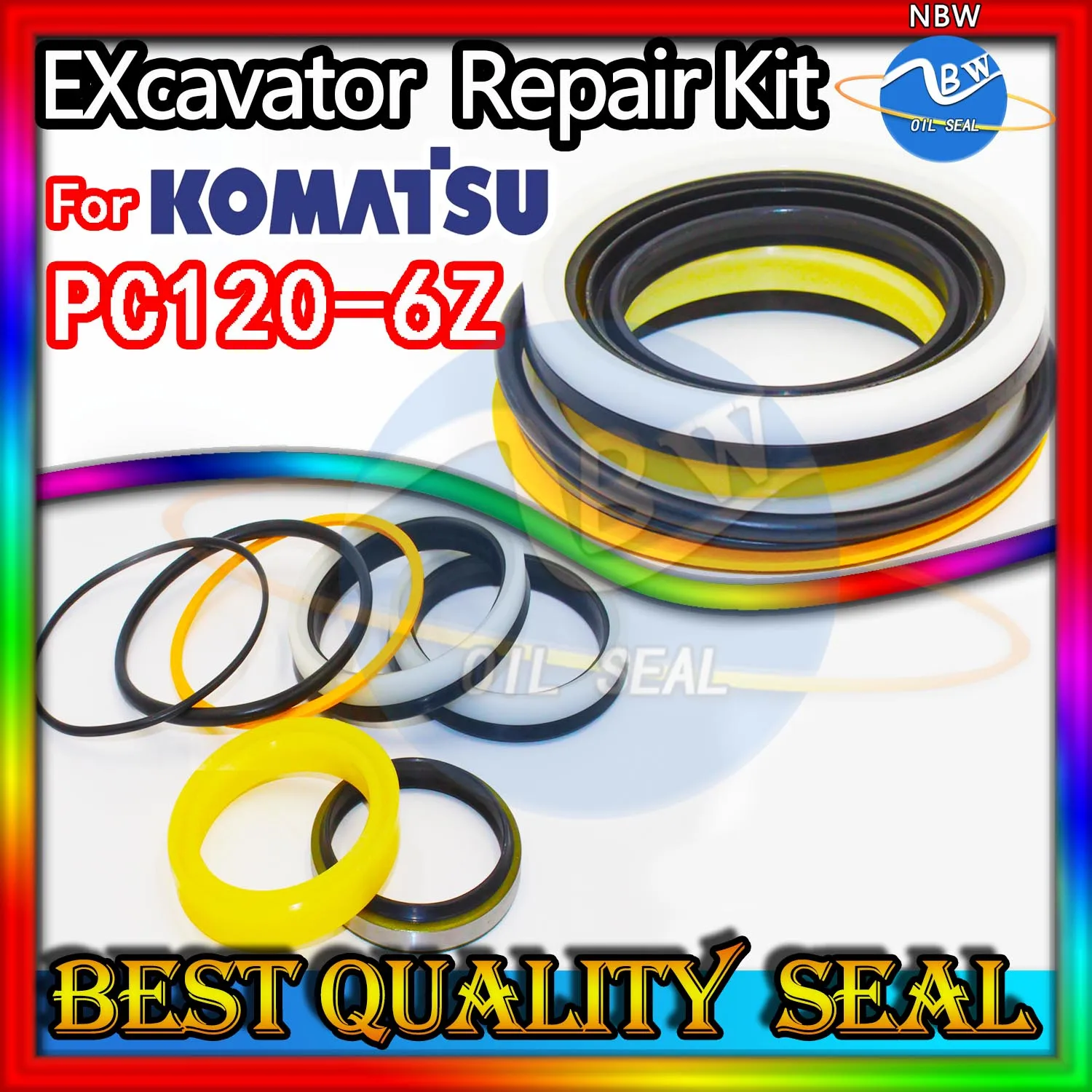 

For KOMATSU PC120-6Z Excavator Oil Seal Kit High Quality Repair PC120 6E Pack Heavy Master Excavating Machinery Maintenance Dust