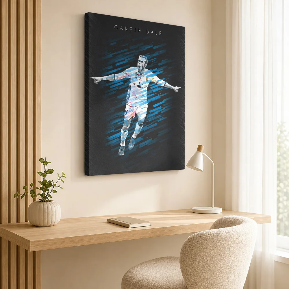 Gareth Bale Canvas Painting Poster Personalized Modern Aesthetic Wall Art for Dining Room Decor Collectible Ready to Hang Gift