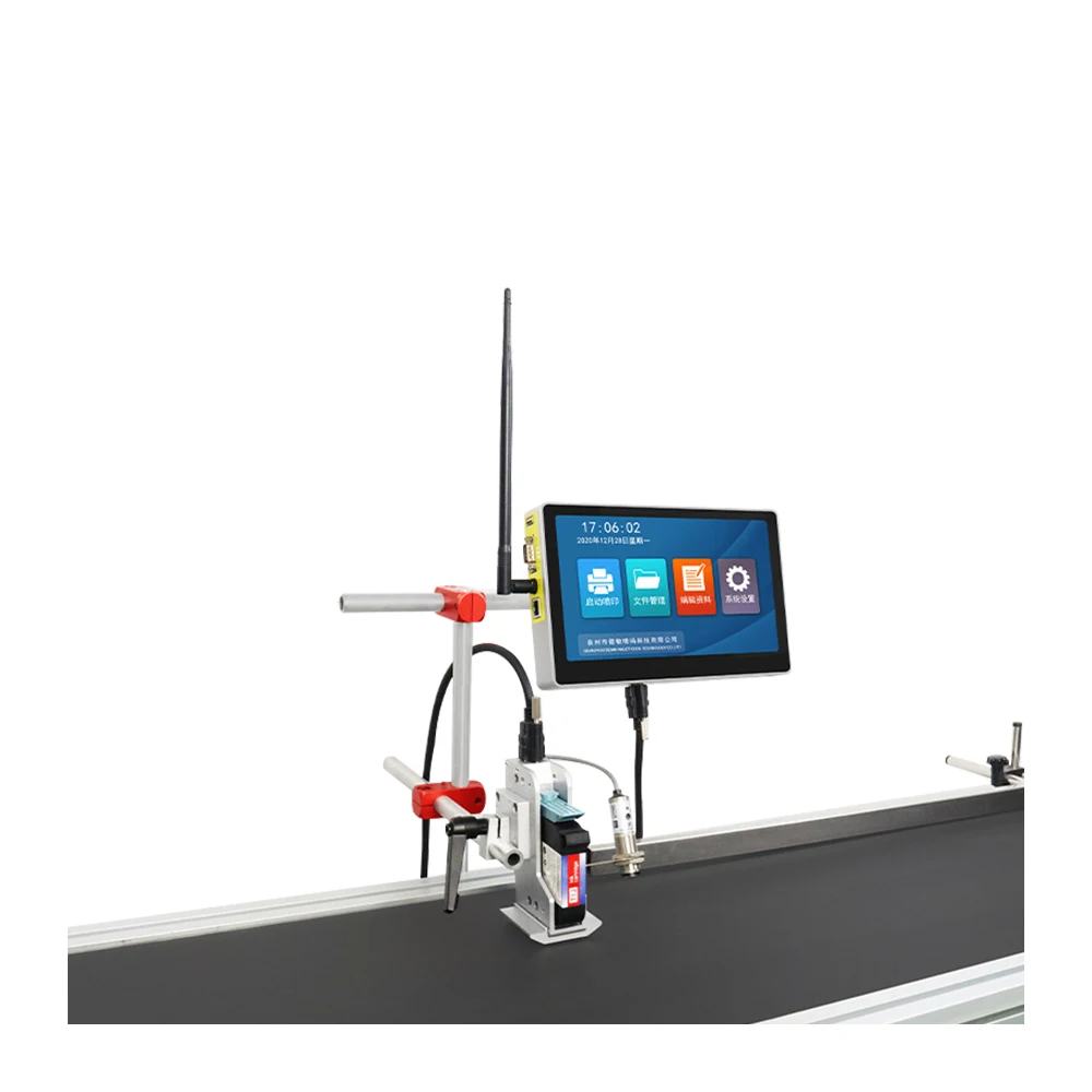 High Speed 10 Inch Large Screen Inkjet Printer Online Assembly Line Retail Manufacturing 600dpi High Resolution Automatic Grade
