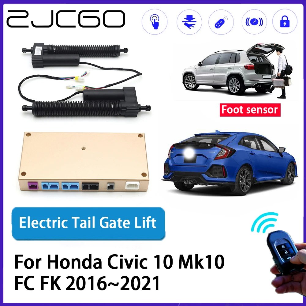 

ZJCGO Car Auto Trunk intelligent Electric Tail Gate Lift Automatic Tailgate Opener for Honda Civic 10 Mk10 FC FK 2016~2021