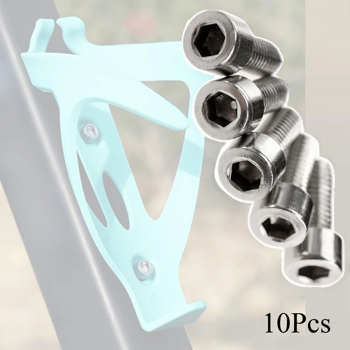 10Pcs Bicycle Screws Stainless Steel for Most Mountain Bike Water Bottle Holder Cages Racks Enhancement M5 Hexagon Bolts Screws