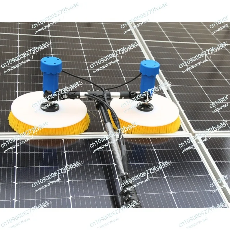 solar panel cleaning double-headed electric brush PV equipment photovoltaic clean  machine tool kit complete system