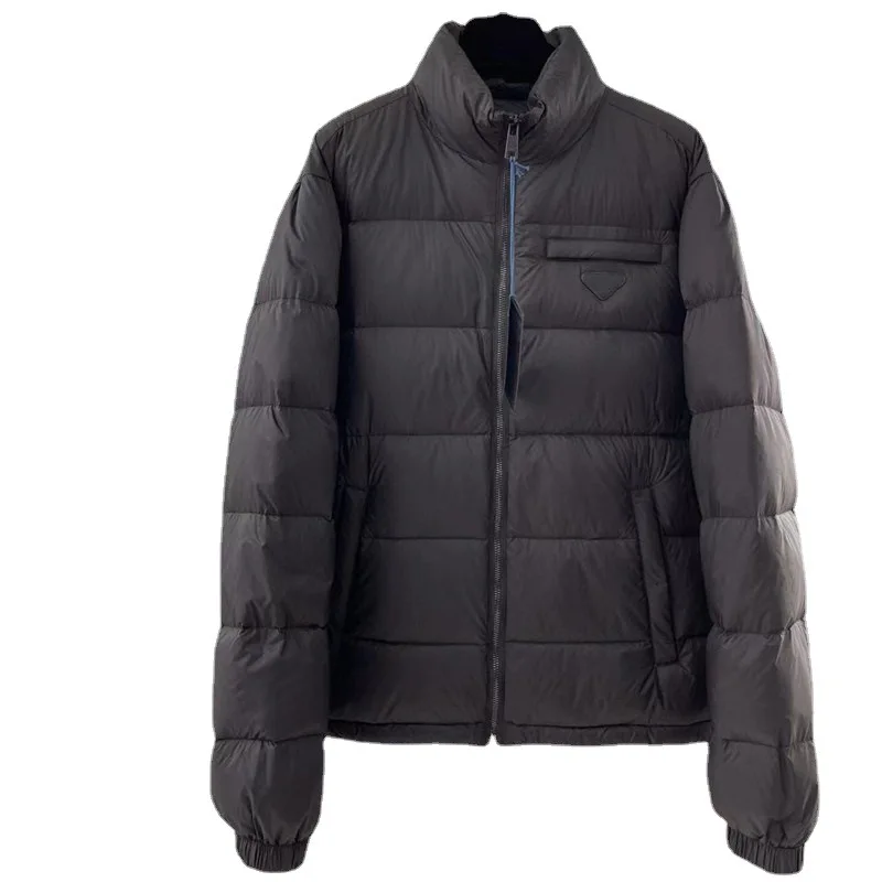 Winter Stand Collar Men's White Goose Down Down Warm Fitting Coat Fashion Trend Warm Winter Coat Men