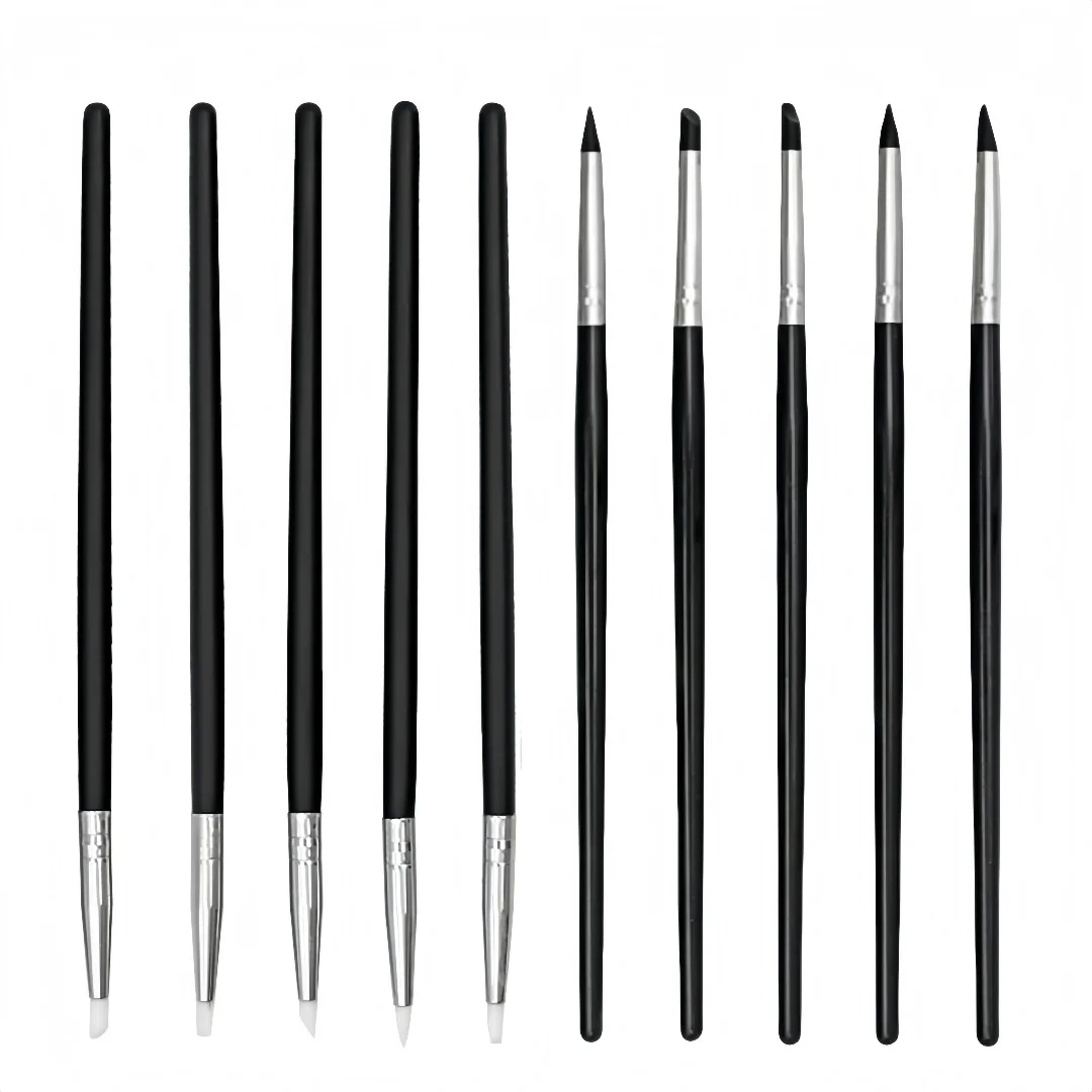 5 stücke Dental Silikon Gestaltung Stift Verbund Harz Porzellan Zähne Gestaltung Pinsel DIY Sculpting Reparatur Instrument Zahnmedizin Werkzeuge