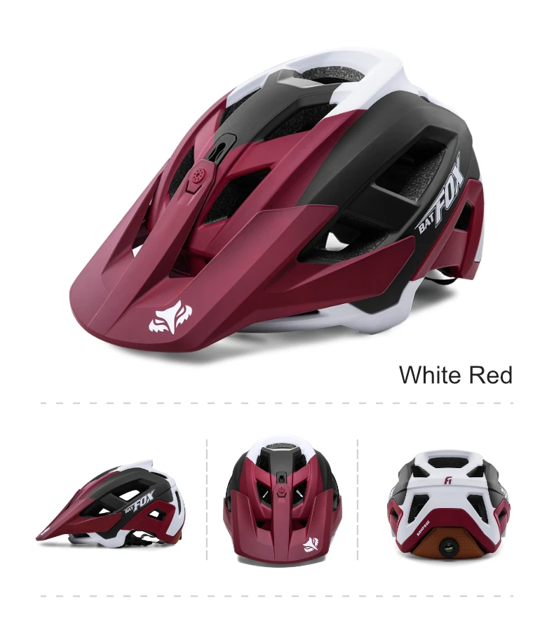 BATFOX Fahrradhelm Bestseller mit Belüftungssystem und Poröser Anpassungsfunktion für Rennrad und MTB, Sicherheitshelm für Radfahrer – Detail 18