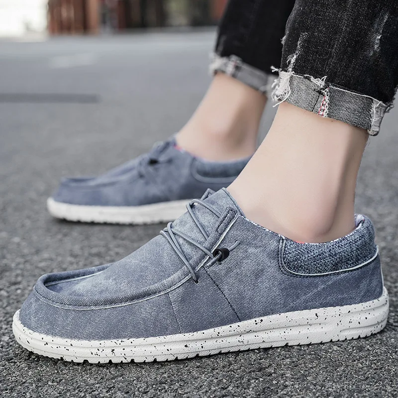 Men Canvas Dude Shoes Summer Breathable Casual Shoes Fashion Plus Big Size 49 50 Hot Sale Style Luxury Brand Designer 2024 New