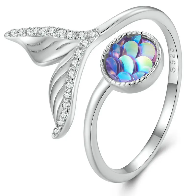 Women's 925 Sterling Silver Ocean Animal Stackable Rings