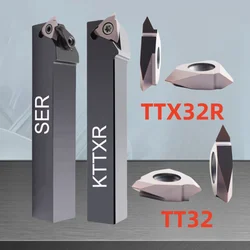 5PCS TTX32R 43R 6001 5501 VN242N Vertical Mounted Thread Inserts CNC Lathe Walking Locomotive Tool KTTXR SER 1616H 2020K holder